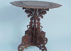 Sailor carved Table with Indians