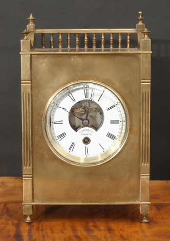 Harvard Mantel Clock with Open Escapement