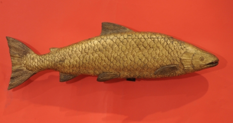 Carved and Gilded Salmon Weather Vane