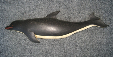 Carved and Painted Dolphin by Clark Voohrees