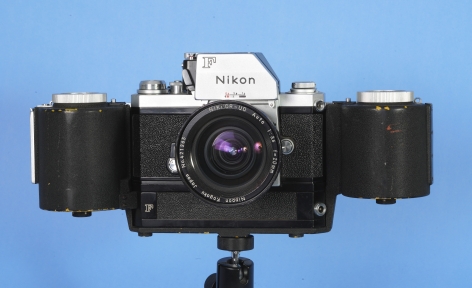 Rare Nikon FTN Black Body with Nikon 250 Exp. Bulk Film Back with Nikkor 20mm Lens