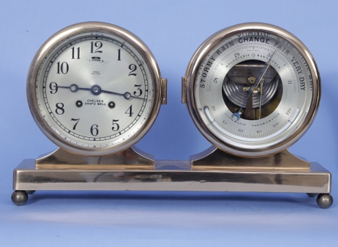 Chelsea Six Inch Dial Clock and Barometer Set