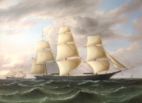 American Clipper Ship "Black Warrior" by James E. Buttersworth
