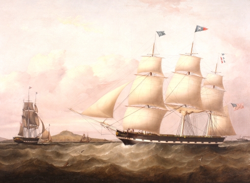 The American Ship "STAR" of New York Coming into Liverpool by Samuel Walters