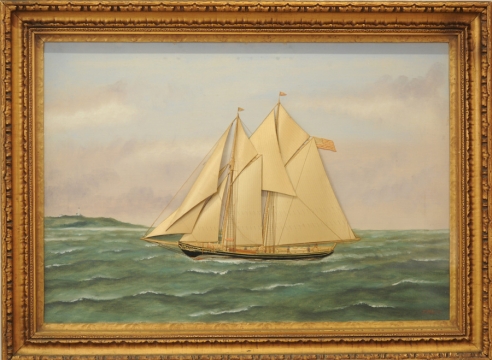 Schooner Yacht "Ethel Mildred" by Thomas Willis