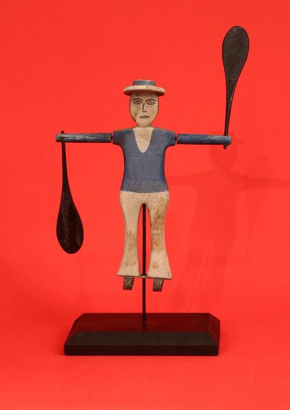 Carved and painted Small Sailors Whirligig