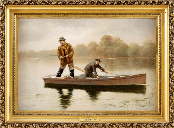 "Pond Fishing Cape Cod"  signed CD Cahoon