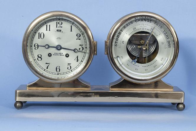 Chelsea Six Inch Dial Clock and Barometer Set