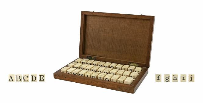 Outstanding Set of Cased Alphabet letters circa 1870