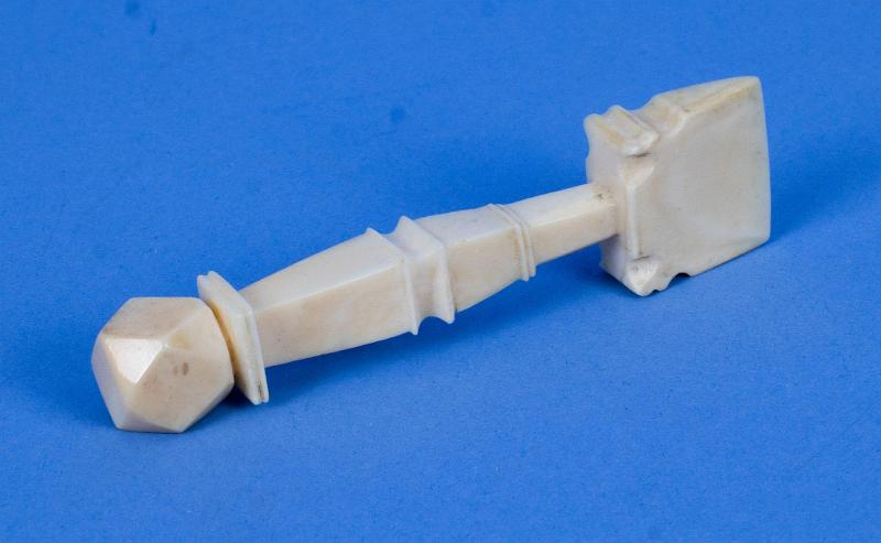 Whale Ivory Child Size Seam Rubber American Mid 19th Century