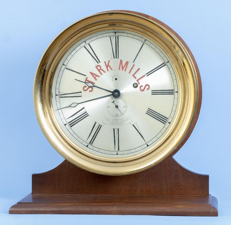 Howard 12 Inch Brass Ship's Model #69 Dialed signed in red "Stark Mills, Boston circa 1890
