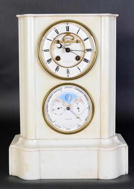 Tiffany, Young & Ellis,Perpetual Calendar Clock with Marble Case, French circa 1845