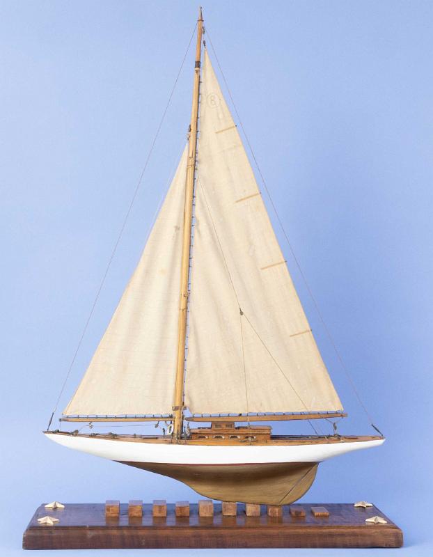 Finely detailed Model of the Sailing Yacht "Wind Ward", American, circa 1930