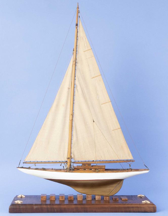 Finely detailed Model of the Sailing Yacht "Wind Ward", American, circa 1930