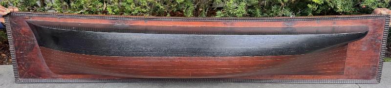 Large Carved and Painted Half Model of the Bark "HOTSPUR", American circa circa 1865