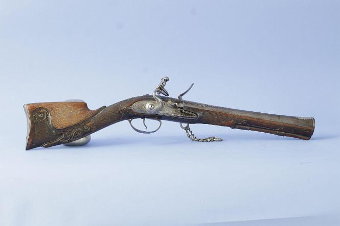 Ornate 18th Century Carved European Blunderbuss 