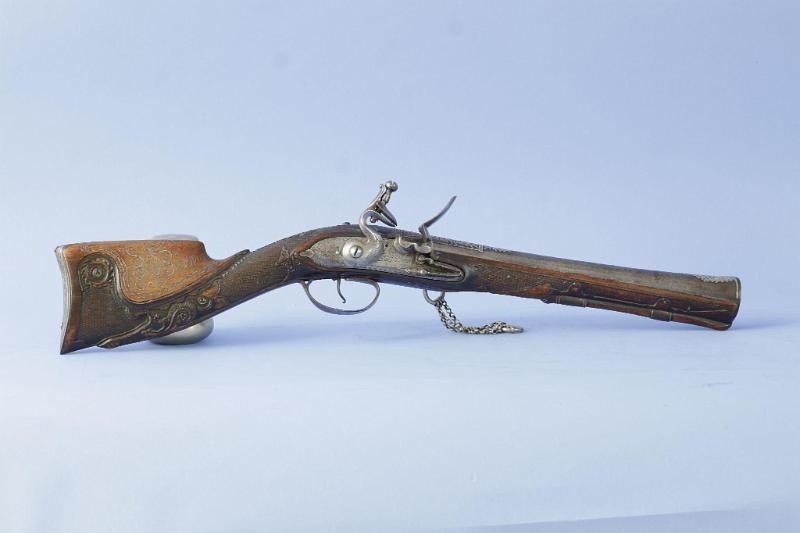 Ornate 18th Century Carved European Blunderbuss 