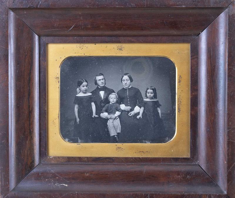 Southworth and Hawes Full Plate period Frame Depicting Family of Five