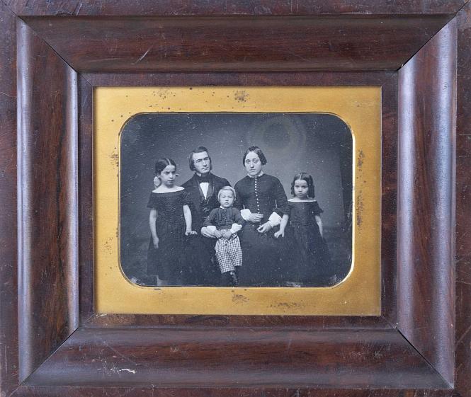 Southworth and Hawes Full Plate period Frame Depicting Family of Five