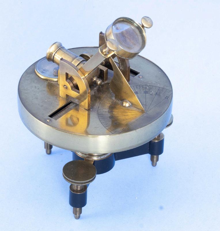 Rare Brass Noon Gun on Leveling Base, English, circa 1880