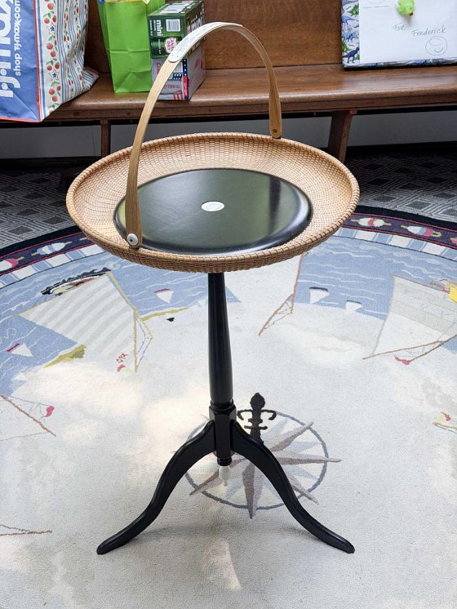 Nantucket Basket Table by Bon Marks Osterville MA, Circa 2015