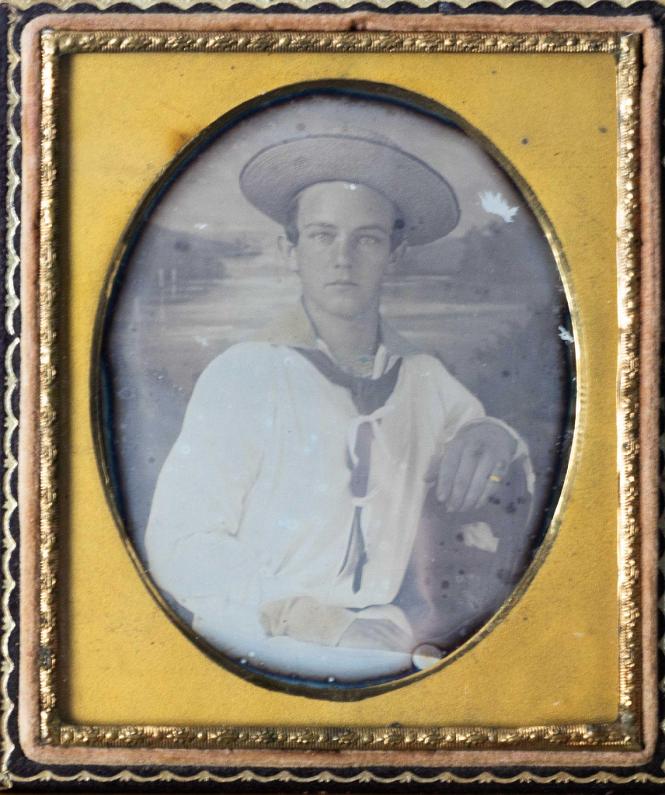 Daguerreotype of Daniel Lovejoy An American sailor in Uniform, American circa 1855