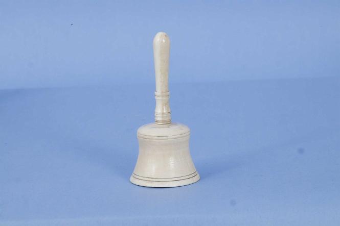 Whale ivory Pick Wick in the Form of a Bell, American mid 19th Century
