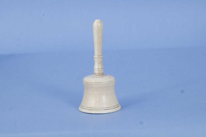 Whale ivory Pick Wick in the Form of a Bell, American mid 19th Century