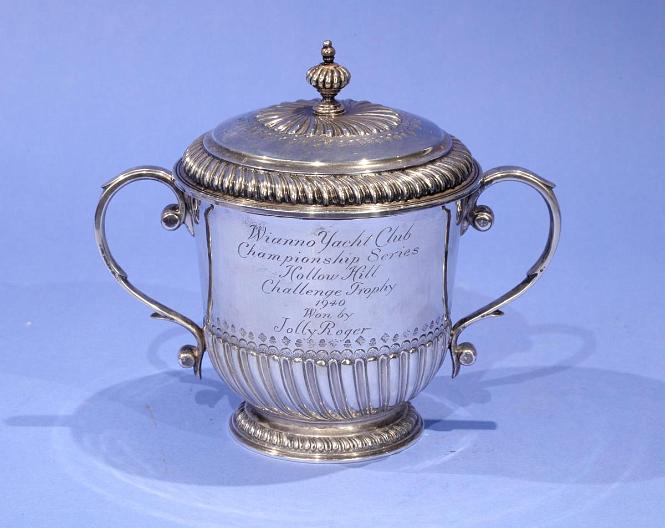 Pair of Silver Yacht Trophies