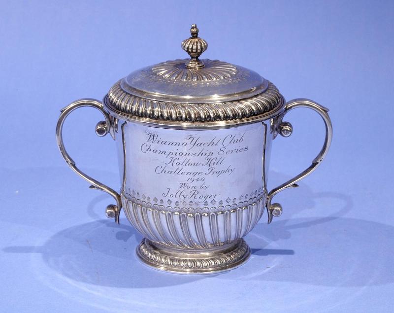 Pair of Silver Yacht Trophies