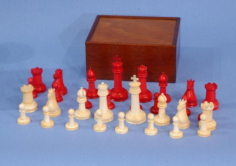 Ivory Chess Set with Standard Form Pieces